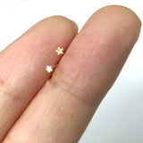 20pcs 925 Sterling Silver Star Nose Stud Pack