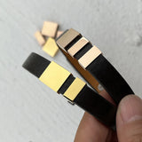 20pcs Engravable Stainless Steel Square Rectangle Beads