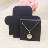 20pcs Kraft/Black Necklace Pendant Packing Cards 63*63cm