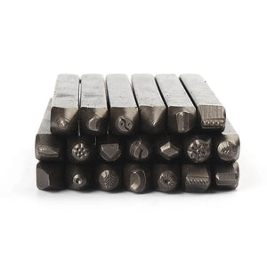 20pcs Jewelry Stamp Punches for Ring Bangle Bracelet Mold Symbols Tools