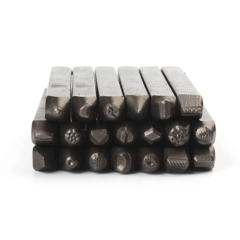 20pcs Jewelry Stamp Punches for Ring Bangle Bracelet Mold Symbols Tools