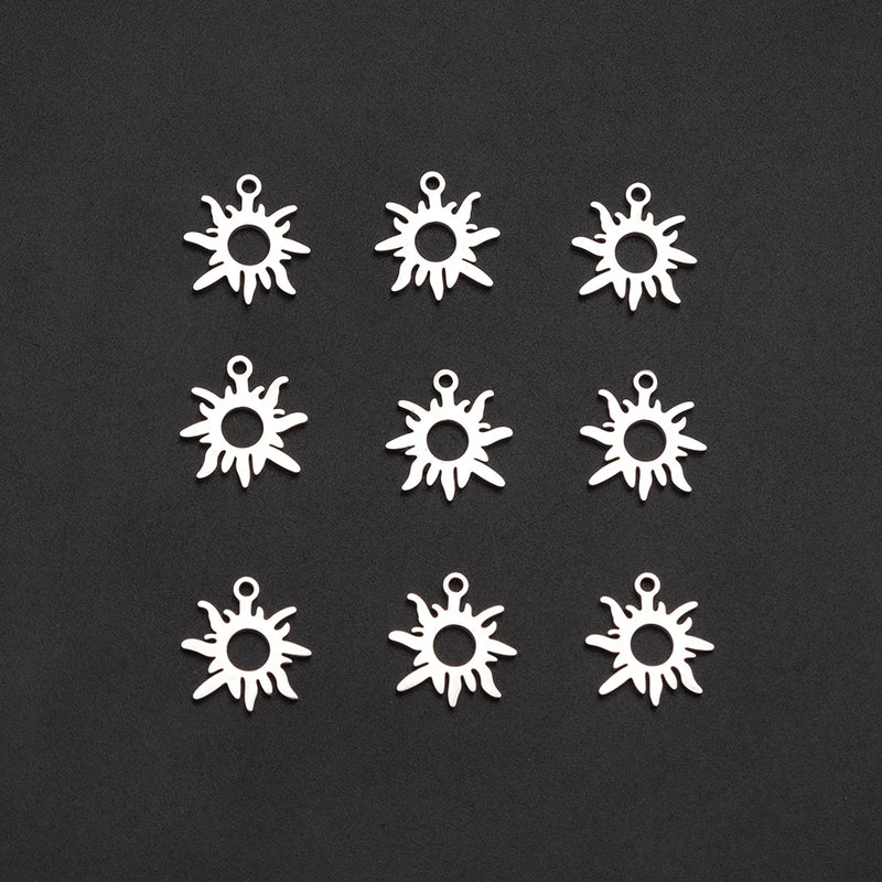 20pcs Sun Moon Bracelet Charms for Jewelry Making DIY Pendant Accessories