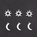 20pcs Sun Moon Bracelet Charms for Jewelry Making DIY Pendant Accessories