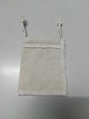 20pcs Linen Jewelry Bags Drawstring 8*12cm Christmas Pouches