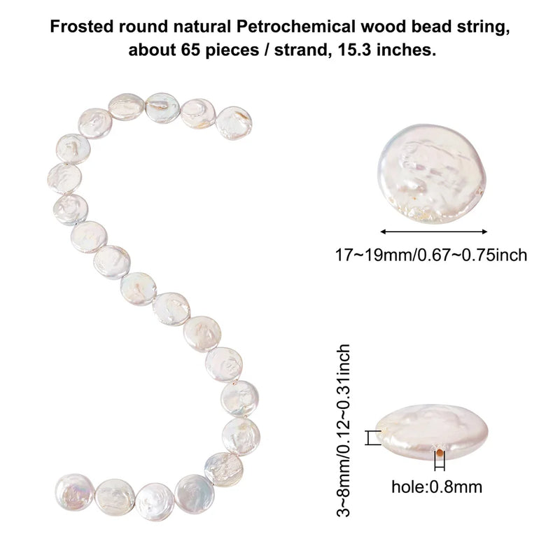 20pcs Strand Natural Keshi Pearl Beads Freshwater Loose Beads DIY Jewelry