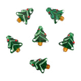 20pcs Lampwork Beads Christmas Tree Spacer Beads for Jewelry Making