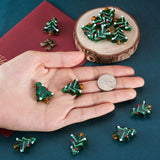 20pcs Lampwork Beads Christmas Tree Spacer Beads for Jewelry Making