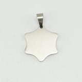 20pcs Stainless Steel Necklace Pendants Mirror Polished Geometric Shapes