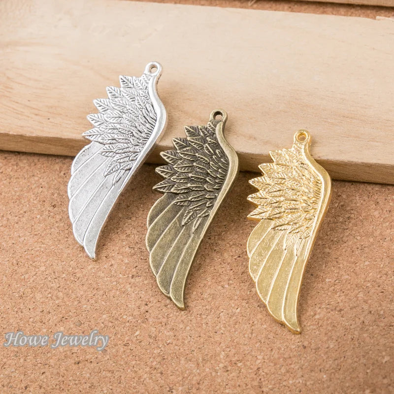 20pcs Vintage Angel Wings Charms for Pendant European Style DIY Jewelry Findings
