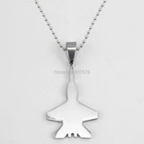 Warcraft Fighter Warplane Pendant Stainless Steel DIY Necklace Pendants
