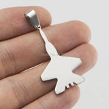 Warcraft Fighter Warplane Pendant Stainless Steel DIY Necklace Pendants