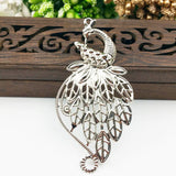 20pcs 37x71mm Metal Filigree Phoenix Wraps Charms, Embellishment Scrap