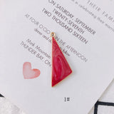 20pcs/lot Alloy Triangle Pendant Earring Accessories for Jewelry Making
