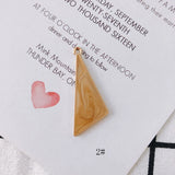 20pcs/lot Alloy Triangle Pendant Earring Accessories for Jewelry Making