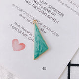 20pcs/lot Alloy Triangle Pendant Earring Accessories for Jewelry Making