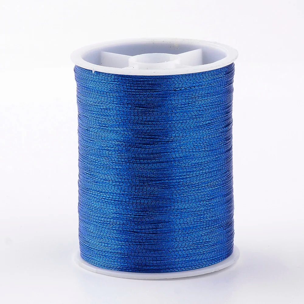 20 Rolls Metallic Cords 0.1mm Jewelry Making Beading Bracelets Necklace Supplies