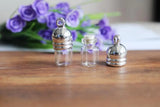 20set/lot 12x35mm Triangle Clear Glass Vial Tube for Jewelry Pendant