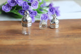 20set/lot 12x35mm Triangle Clear Glass Vial Tube for Jewelry Pendant