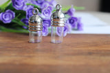 20set/lot 12x35mm Triangle Clear Glass Vial Tube for Jewelry Pendant