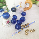 20 set glass vial glass bubble & cap DIY glass ball pendant