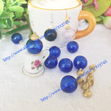 20 set glass vial glass bubble & cap DIY glass ball pendant