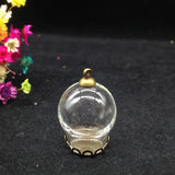 20sets/lot 20*15mm Glass Bubble Pendant Jewelry Findings