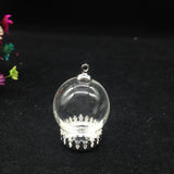 20sets/lot 20*15mm Glass Bubble Pendant Jewelry Findings