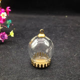 20sets/lot 20*15mm Glass Bubble Pendant Jewelry Findings