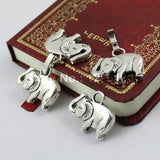 Antique Silver Elephant Lobster Clasp for DIY Jewelry 20 Sets