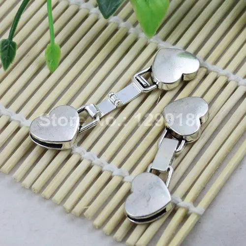 Antique Silver Fold Over Lobster Clasp For DIY Jewelry 42x13mm