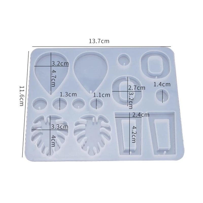 Earring Pendant Resin Mold Silicone Mold for DIY Jewelry Making