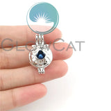 Bowknot Christmas Wreath Beads Cage Perfume Diffuser Aroma Pearl Locket