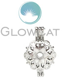 Christmas Snowflake Beads Aroma Pearl Cage Pendant