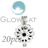 Christmas Snowflake Beads Aroma Pearl Cage Pendant