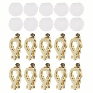 Clip-on Earring Converters w/ Comfort Pad for No-pierced Earrings