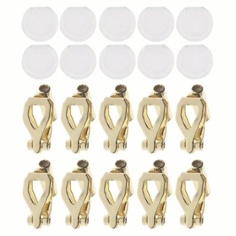 Clip-on Earring Converters w/ Comfort Pad for No-pierced Earrings