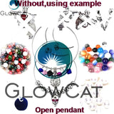 KK588 Letter MOM Beads Cage Oil Diffuser Pendant Jewelry Making Locket