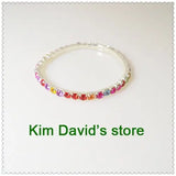 20x Rhinestone Crystal Stretch Bracelets Women Girls Jewelry