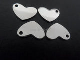 20x Stainless Steel Love Heart Pendant Charms for DIY Jewelry