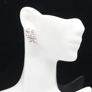 Lovely Leaf Pink Kunzite 925 Sterling Silver Earrings