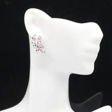 Lovely Leaf Pink Kunzite 925 Sterling Silver Earrings