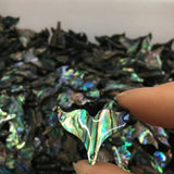 Natural Abalone Shell Fish Tail Earring Charms Necklace Pendants DIY Jewelry
