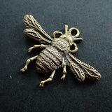 Vintage Brass Beetle Bugs Pendant Charm Jewelry Findings