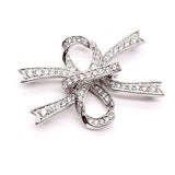 20x28mm High Quality Women's Bow CZ Pearl Bracelet Buckle