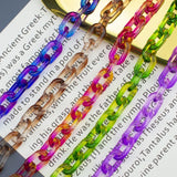 Acrylic Transparent Highlight Glasses Chain Mask Chain Necklace