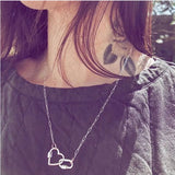 20x31mm CZ Zircon Heart Spiral Lock Hook Necklace Clasp