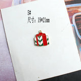 Colorful Alloy Small Pendant Christmas Style Charms DIY Findings Jewelry Making