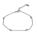 21+3cm CZ Woman Anklets 925 Sterling Silver Ankle Bracelet