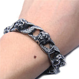 Alien Face Bracelet Stainless Steel Men Chain Party Style