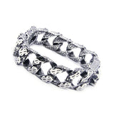 21.5cm Stainless Steel Money Bracelet - Party Style Men's Bracelet